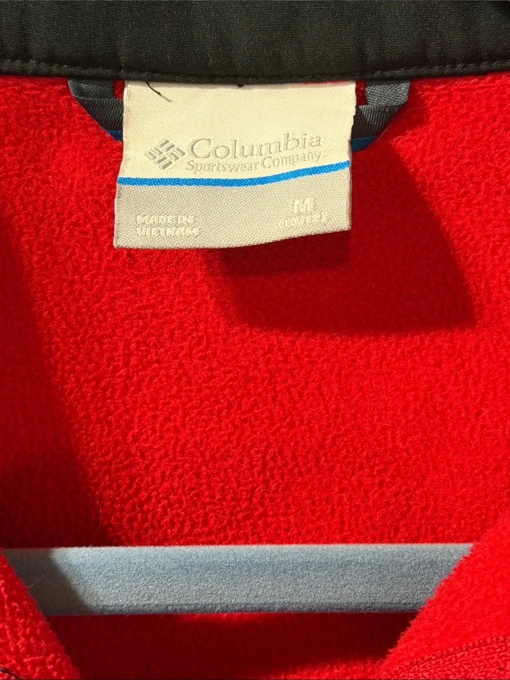 Columbia Kids Red and Black Zip Front Puffer Jacket